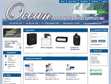 Tablet Screenshot of oceanstationery.com